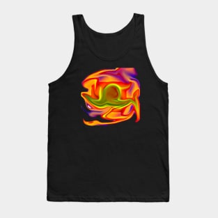 Helmet, psychedelic representation, transparent background Tank Top